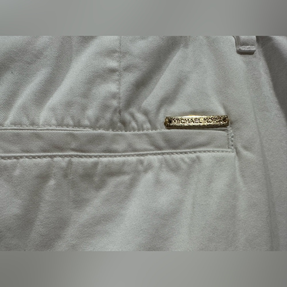 Michael Michael Kors White Rolled Cuffed Shorts size 6 - Picture 5 of 14
